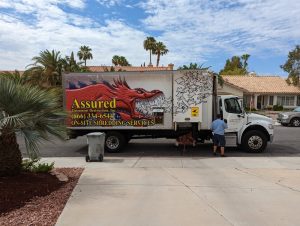 On-site-shredding truck