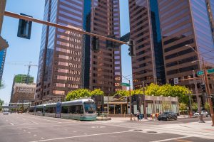 Financial district area of downtown Phoenix Arizona