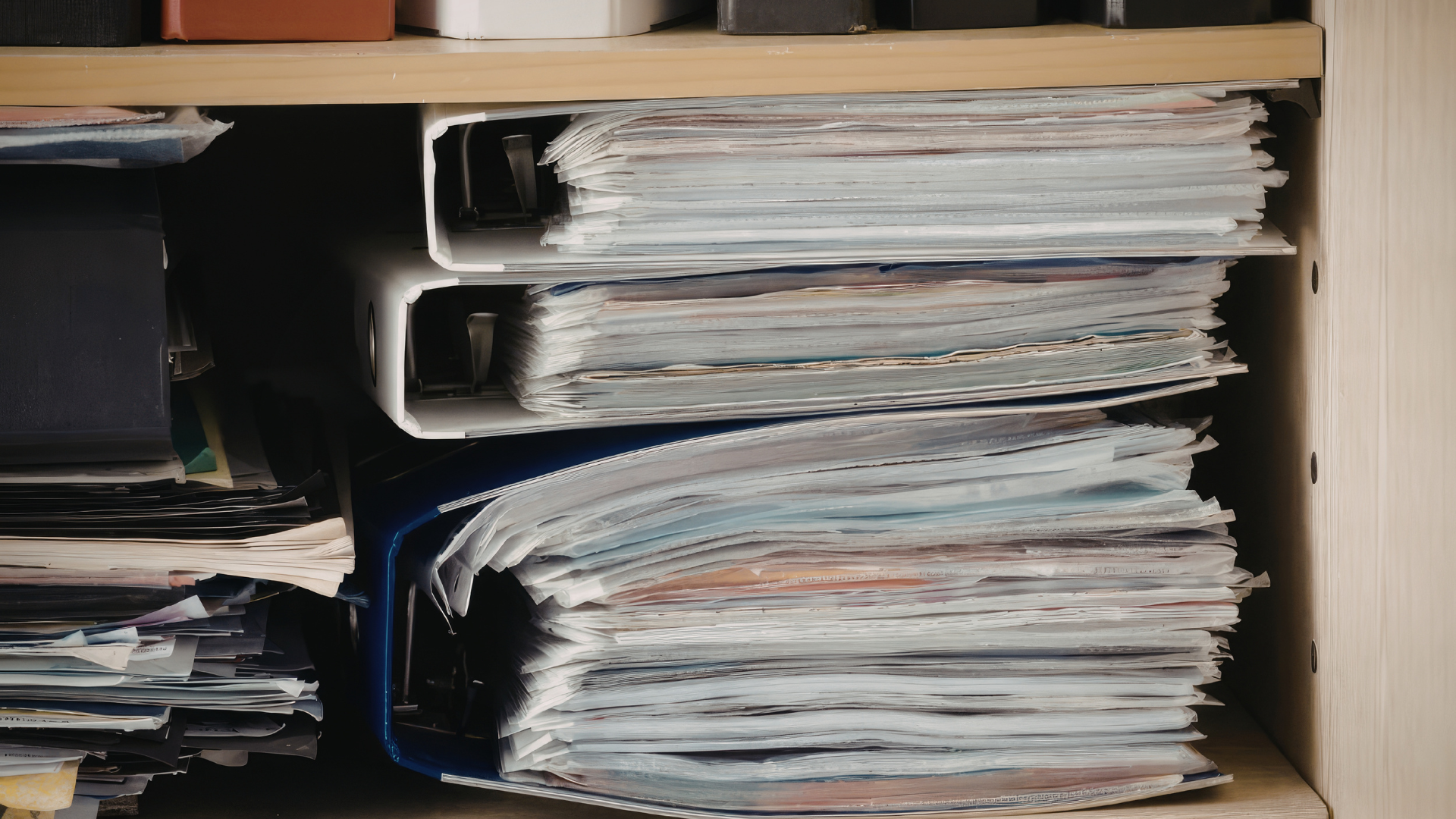 binder full of files